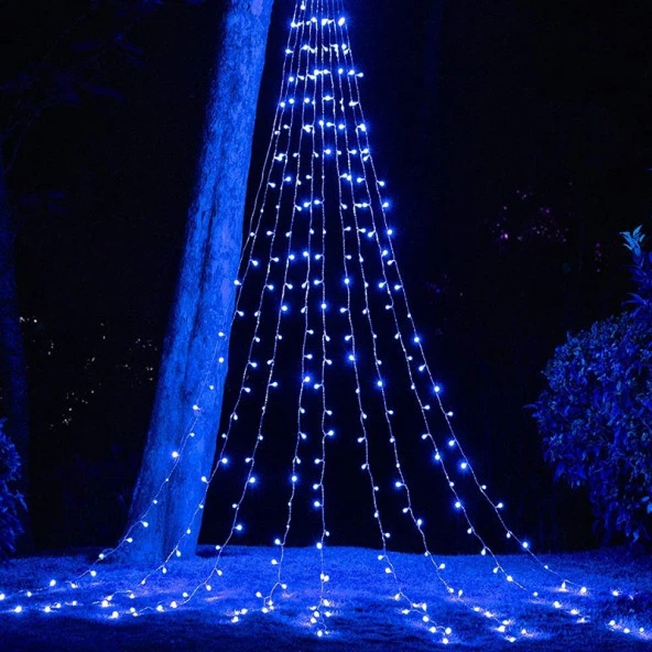 BLUE LED LİGHT 10 METRE MAVİ LED IŞIK MAVİ YILBAŞI AĞACI IŞIĞI 100 LED FİŞLİ 220V MAVİ NOEL IŞIĞI MAVİ YILBAŞI IŞIĞI ürün görseli 1