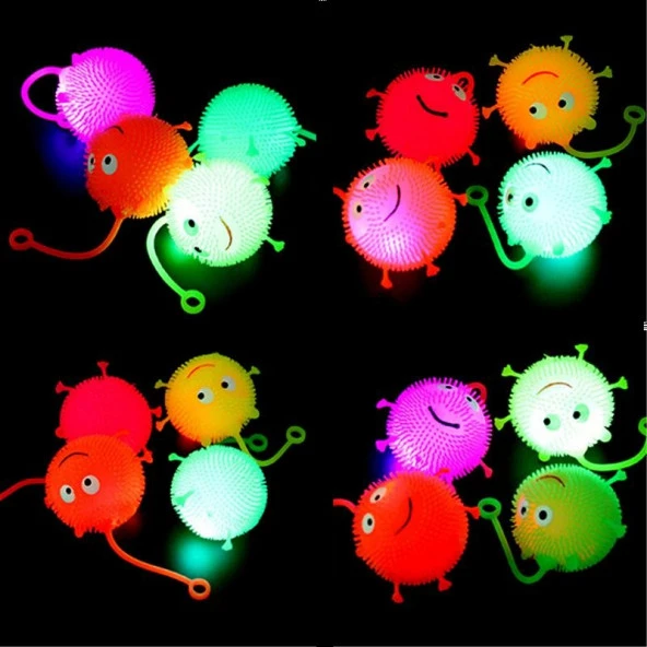LED IŞIKLI KİRPİ YOYO YUMUŞAK STRES OYUNCAĞI IŞIKLI KİRPİ RENKLİ PİLLİ LED IŞIKLI YILBAŞI HEDİYELERİ STRES OYUNCAKLARI ürün görseli 1