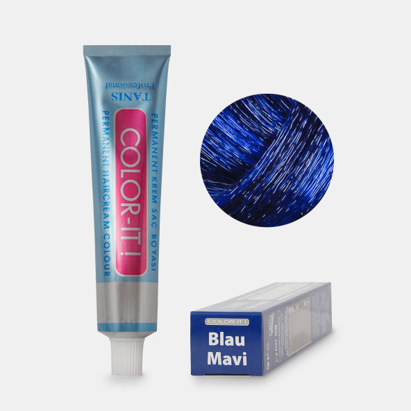 Kalıcı Saç Boyası COLOR-IT Mavi ürün görseli 1