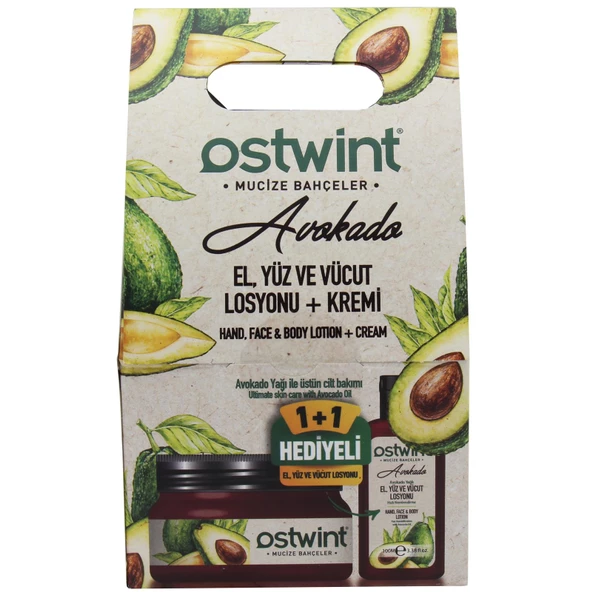 Ostwint Mucize Bahçeler Avokado Özlü Krem 300 ml + Losyon 100 ml Set ürün görseli 1
