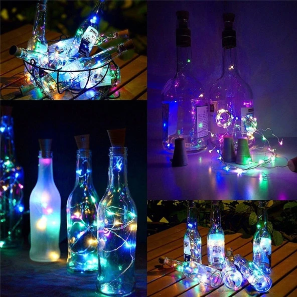 3 METRE RENKLİ PİLLİ LED IŞIK RENKLİ LED IŞIK RENKLİ YILBAŞI AĞACI IŞIĞI RENKLİ NOEL IŞIĞI CHRİSTMAS LED LİGHT PARLAK PERİ LED IŞIK ürün görseli 1