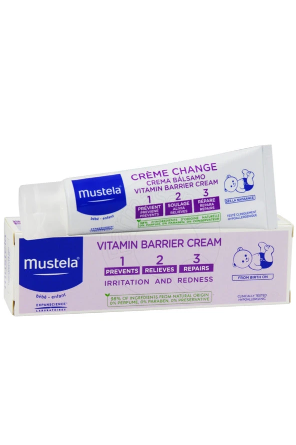 Mustela Vitamin Barrier 1.2.3 Pişik Kremi 50 ml ürün görseli 1