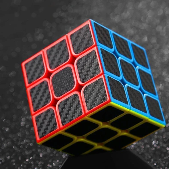 VİP KALİTE FİBER KARBON 3X3 ZEKA KÜPÜ 3X3 SABIR KÜPÜ 3X3 FİBER CARBON RUBİKS CUBE AKIL OYUNLARI ürün görseli 1