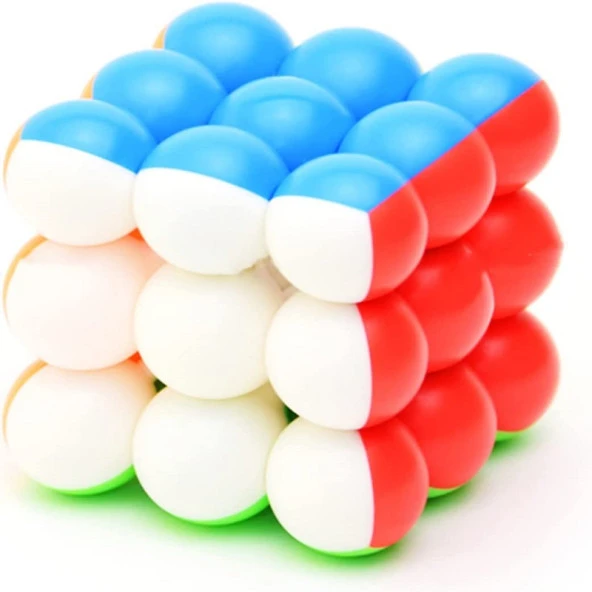 3X3 BONCUK ZEKA KÜPÜ 3X3 ZEKA KÜPÜ 3X3 SABIR KÜPÜ 3X3 RUBİKS CUBE CUBER SPEED 3X3 BALL CUBE BEAD MAGİC CUBE ürün görseli 1