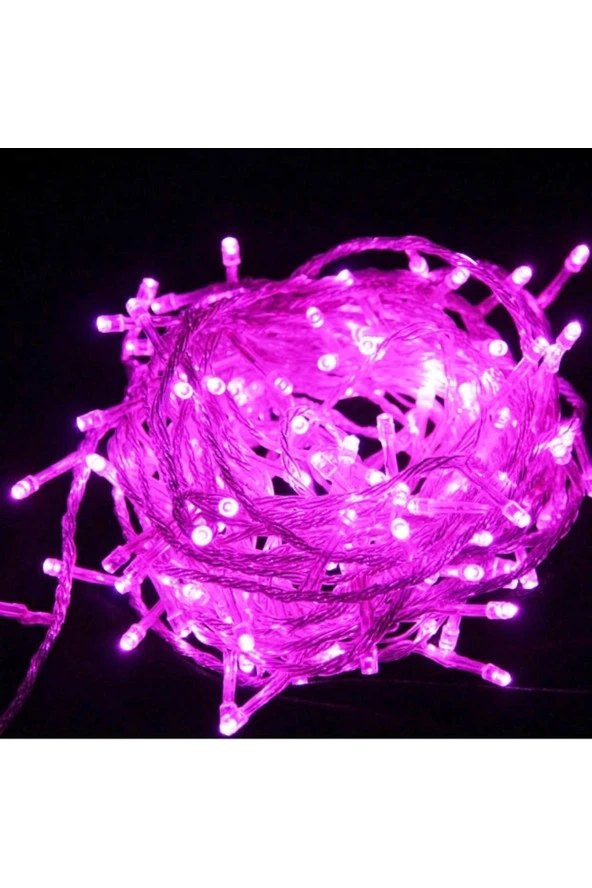 10 METRE PEMBE LED IŞIK 100 LED LAMBALI 220 V FİŞLİ SEVGİLİLER GÜNÜNE ÖZEL DEKOR LED IŞIK VİTRİN DEKOR ürün görseli 1