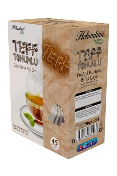 HEKİMHAN Teff Tohumlu Çay 45Li Süzen Poşet 2 Adet ürün görseli 1