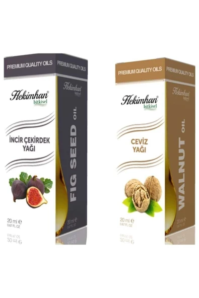 HEKİMHAN Incir Çekirdek Yağı 20 Ml Ve Ceviz Yağı 20 Ml ürün görseli 1