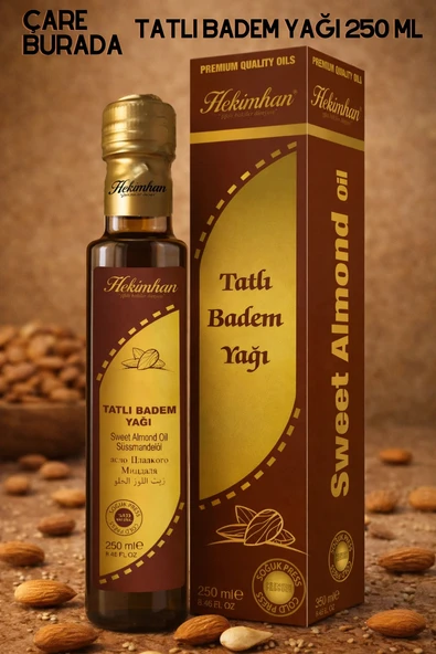 HEKİMHAN Tatlı Badem Yağı 250 Ml ürün görseli 1