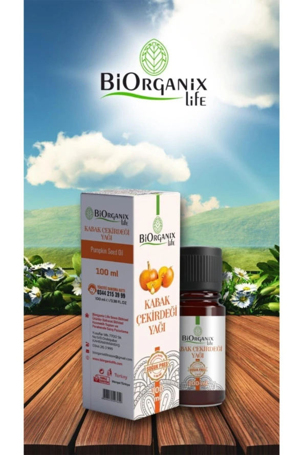 BİORGANİX LİFE Kabak Çekirdeği Yağı 100 ürün görseli 1