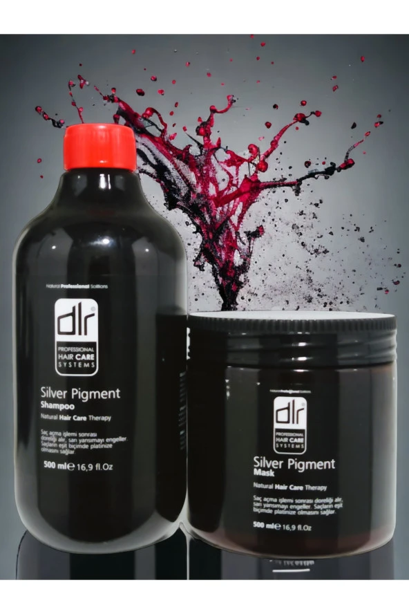 DLR PROFESSIONAL HAİR CARE Silver Pigment Shampoo Ve Mask Mor Şampuan Ve Maske ürün görseli 1