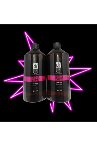 DLR Keratin İpeksi Dokunuş Şampuan 2 Adet 1 Litre ürün görseli 1