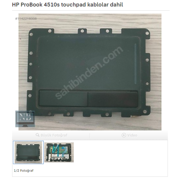 HP ProBook 4510s touchpad kablolar dahil ürün görseli 1