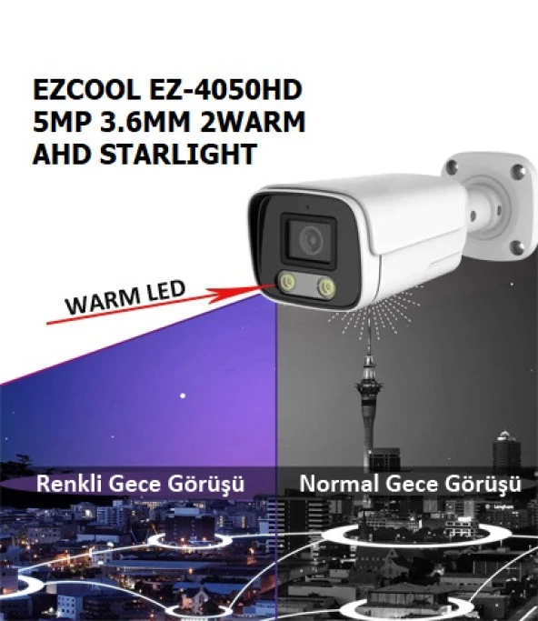 ez-4050hd 5mp 3.6mm 2warm ahd starlight ürün görseli 1