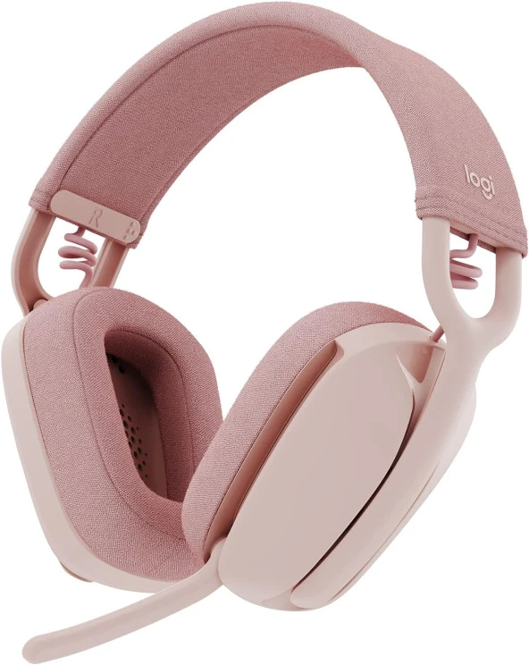 LOGITECH Zone Vibe 100 pembe Kablosuz bilgisayar Kulakligi. ürün görseli 1