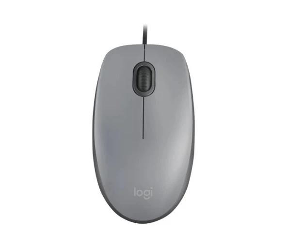 LOGITECH M110 Kablolu Optik Mouse Gri 910-006760 ürün görseli 1