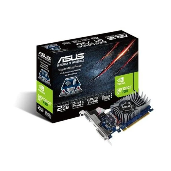 ASUS PCI Express 2.0 64-bit D-SUB DVI-D HDMI HDPC GT730-2GD5-BRK ürün görseli 1