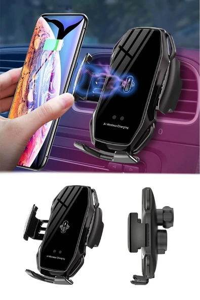 Kablosuz Şarj Oto Telefon Tutucu Havalandırma Tip Yeni Nesil ürün görseli 1