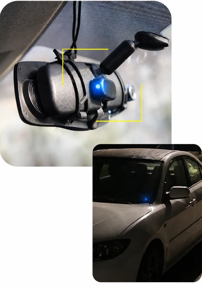 Oto Sahte Alarm Güvenlik Yanıp Sönen Led Işık Güneş Enerjili Şarjlı ürün görseli 1