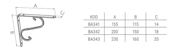 Beşel Ferforje Raf Altı Bakır No 1 - Resim 2