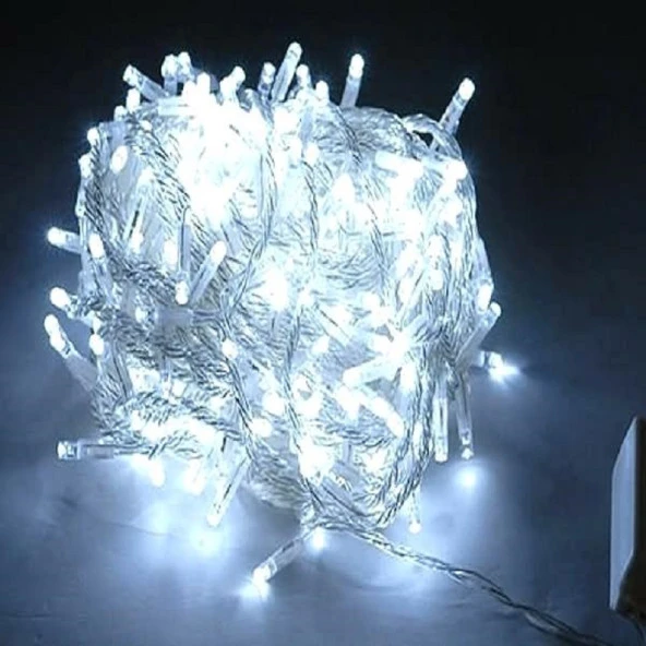 10 METRE BEYAZ LED IŞIK BEYAZ İP LED IŞIK KABLO IŞIK 220V FİŞLİ IŞIK DEKORASYON IŞIĞI NOEL IŞIĞI ürün görseli 1