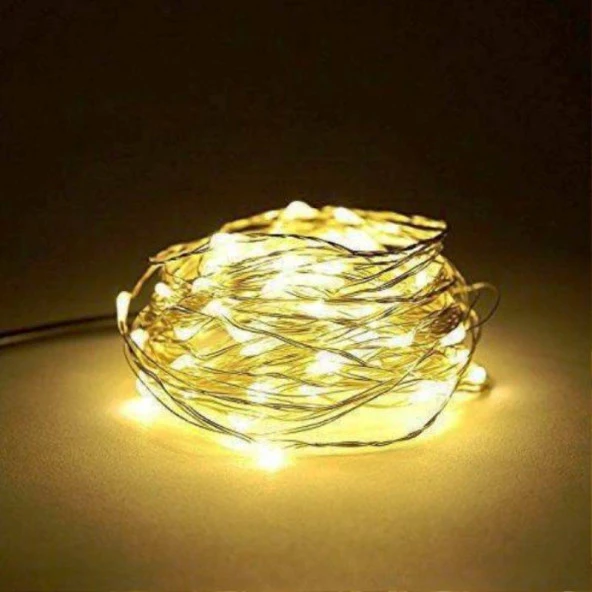 GÜN IŞIĞI PİLLİ IŞIK 10 METRE PİLLİ GÜN IŞIĞI LED IŞIK NOEL IŞIĞI YILBAŞI IŞIĞI YILBAŞI AĞACI IŞIĞI ürün görseli 1