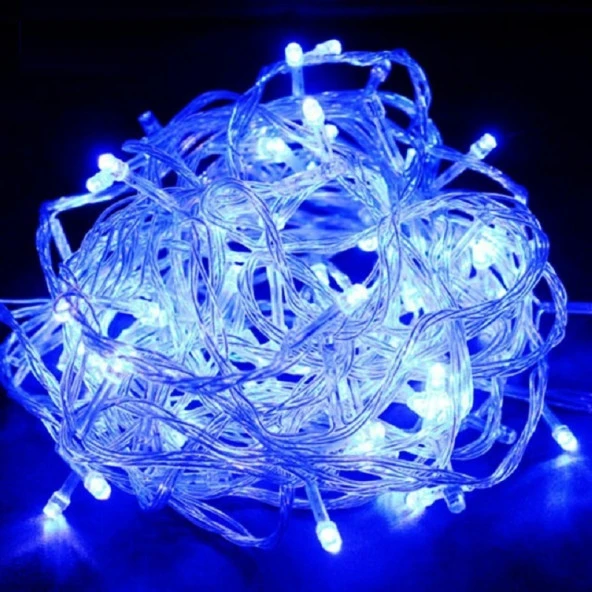 10 METRE MAVİ LED IŞIK MAVİ İP LED IŞIK KABLO IŞIK 220V FİŞLİ IŞIK DEKORASYON IŞIĞI MAVİ NOEL IŞIĞI ürün görseli 1