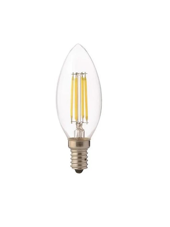 Horoz Filament Candle 6W LED Ampul E14 Duylu 6400K ürün görseli 1