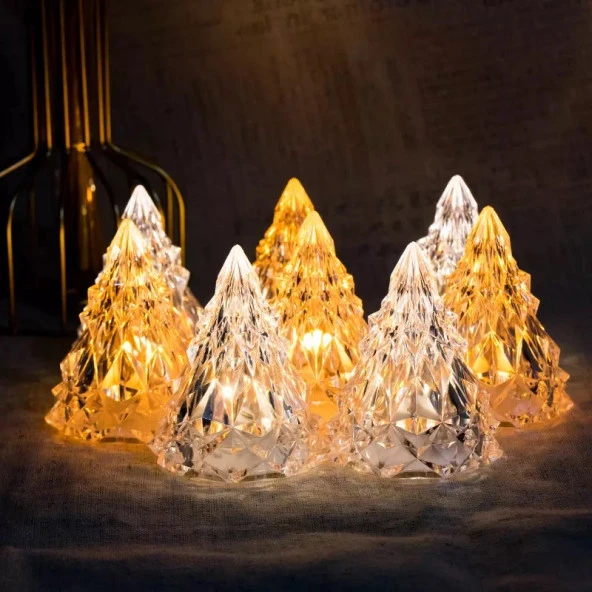 VIP GÜN IŞIĞI LED IŞIKLI ÇAM AĞACI MİNİ ÇAM AĞACI IŞIKLI YILBAŞI AĞACI WARM LİGHT LED NOEL TREE ürün görseli 1