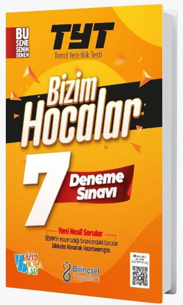 TYT Bizim Hocalar 7 Deneme Sınavı Bilinçsel Yayınları ürün görseli 1