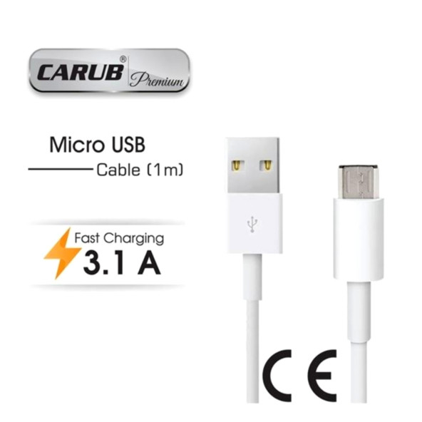 CARUB Telefon-Tablet  Şarj Kablosu Usb Samsung 1mt Uyumlu ürün görseli 1