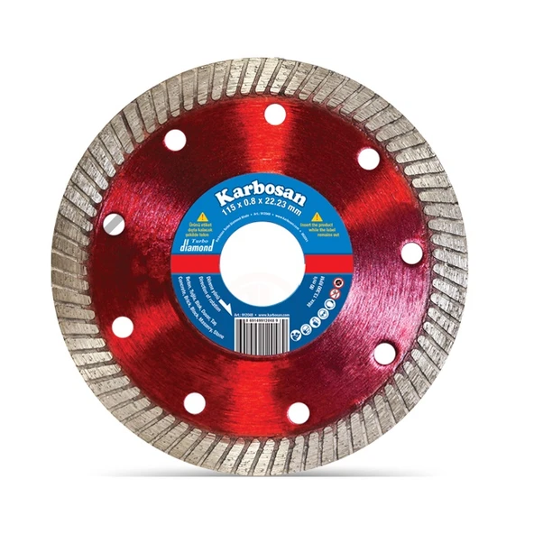 Karbosan İnce Segmentli Elmas Hassas Kesici Disk 115x0.8x22.23 ürün görseli 1