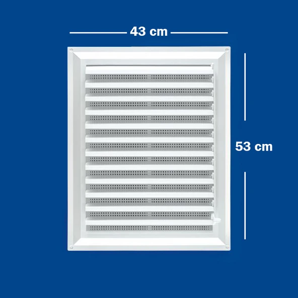 Güloğlu Panpen Plastik Menfez Panjur 43x53cm - Resim 2