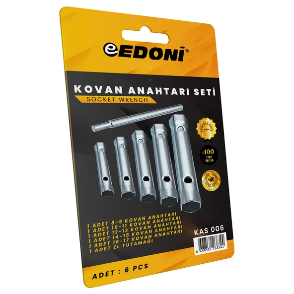 Eltos Edoni Kovan Anahtar Seti 6 Parça ürün görseli 1