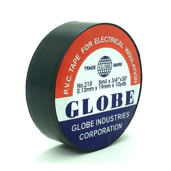 Globe Elektrikçi Bandı İzole Bant 19 x 10Yds Siyah ürün görseli 1
