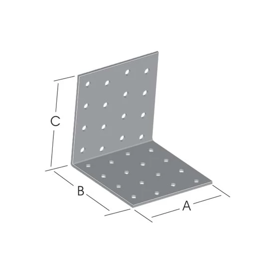 Masa Gönye Sac Köşebent 100x120x120 mm ürün görseli 1