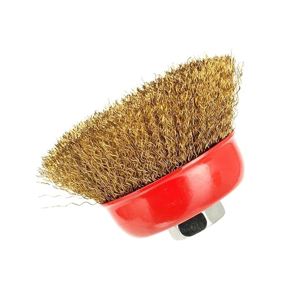 Çanak Tel Fırça Saçaklı 75mm - Resim 2