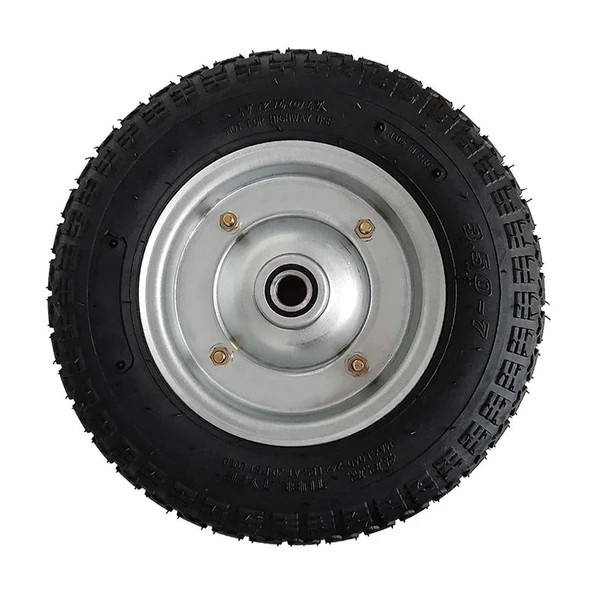 Havalı Şişme El Araba Tekeri Rulmanlı Metal Jant 350mm ürün görseli 1