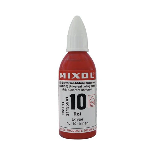Mixol Renk Tüpü Kırmızı No:10 - 20ml ürün görseli 1