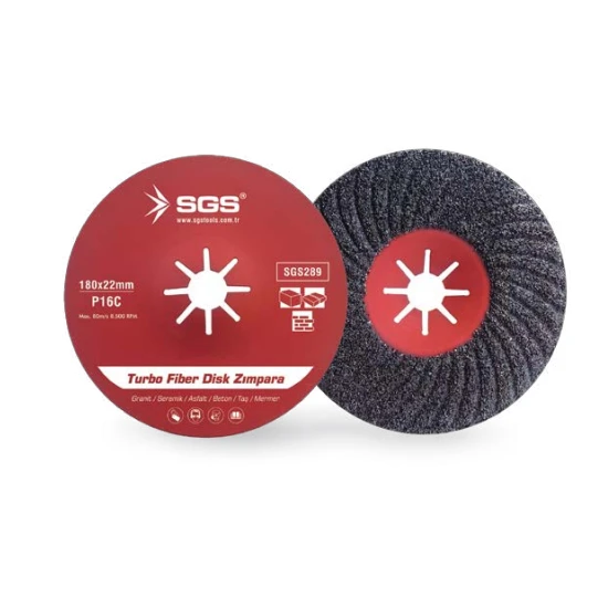 SGS Turbo Fiber Disk Zımpara 180mm ürün görseli 1