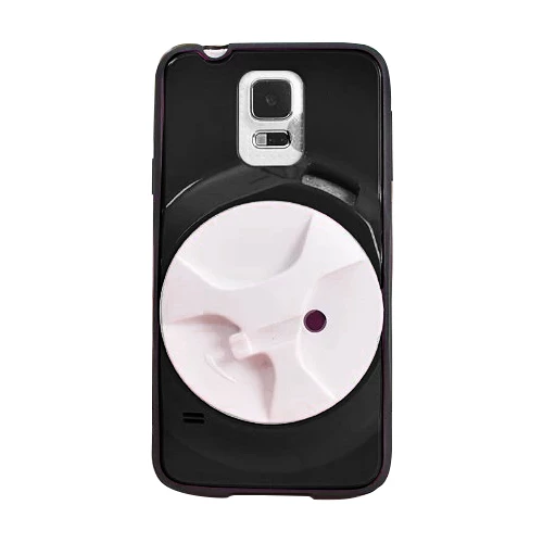 FitCase Samsung S5 (G900) Kulaklık Makaralı Arka Kapak Siyah ürün görseli 1