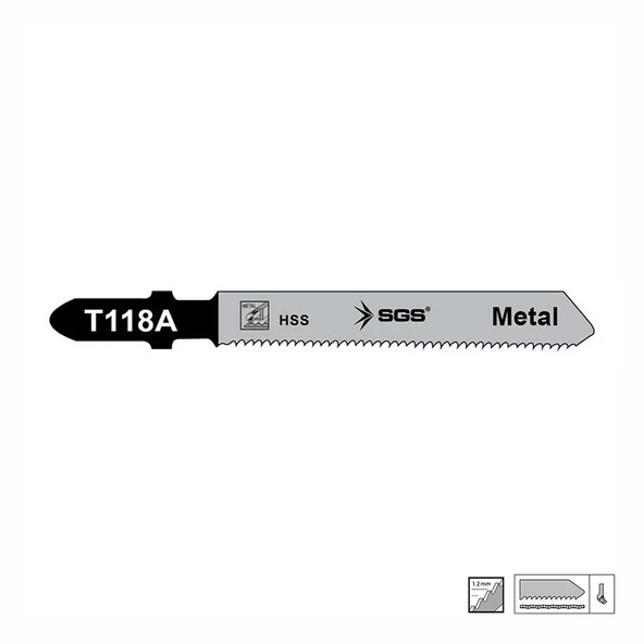 SGS Metal Dekupaj Ağzı 77mm x 7,9mm T318A 5 Adet ürün görseli 1
