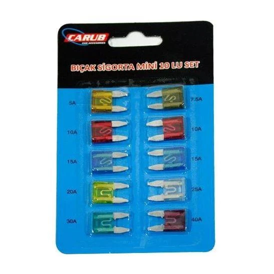 Carub Mini Bıçak Sigorta Seti 10'lu ürün görseli 1