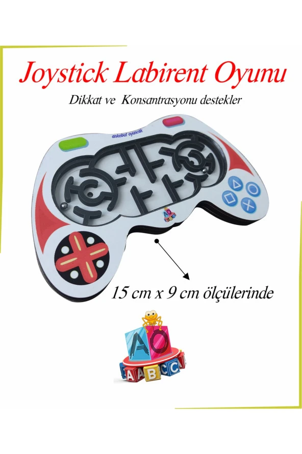 Ahşap Renkli Joystick Labirent Oyunu Dikkat Ve Konsantrasyonu Destekler ürün görseli 1