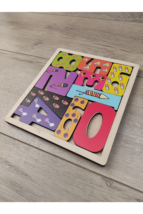 Rakamlar Puzzle Ahşap Renkli 10 Parça ürün görseli 1