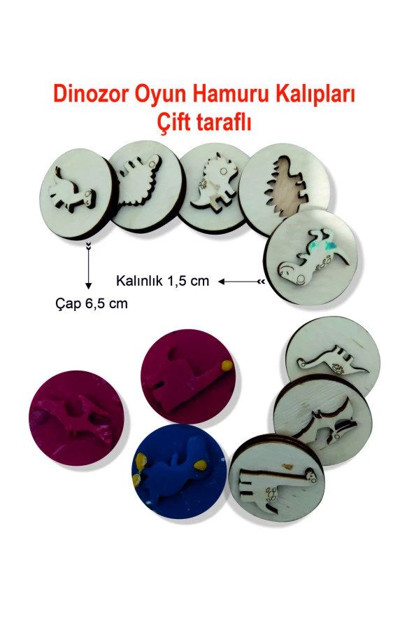 Dinozor Modelli Oyun Hamuru Kalıpları ürün görseli 1