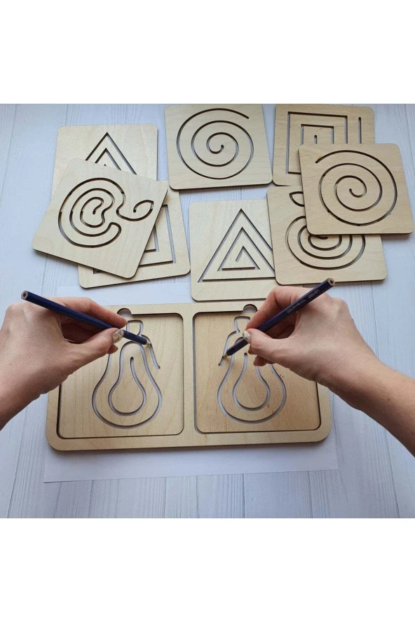 Montessori 2 El Çizgi Çalışması Ve Ince Motor Beceri Geliştirici Oyun ürün görseli 1