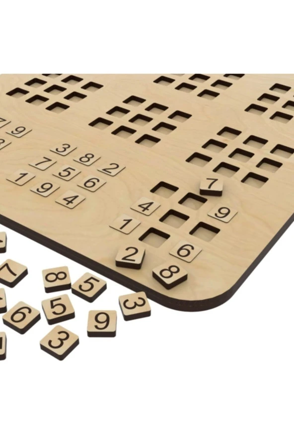 Ahşap Sudoku Oyunu 25*25 Cm - Resim 3