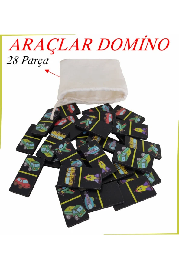 Ahşap Domino Araçlar 28 Parça ürün görseli 1