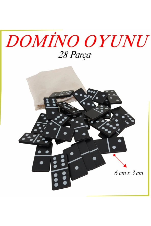 Ahşap Klasik Domino Oyunu 28 Parça ürün görseli 1