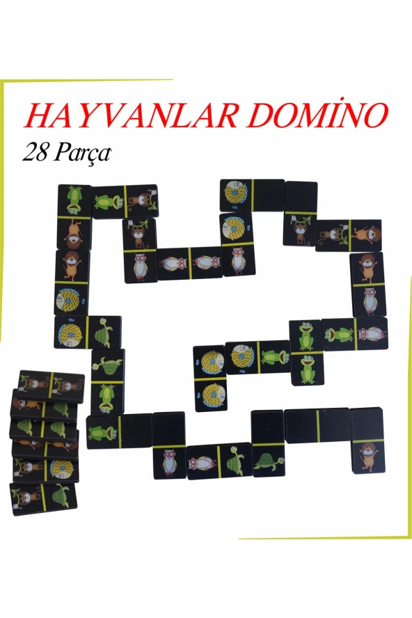Hayvanlar Domino 28 Parça - Resim 2